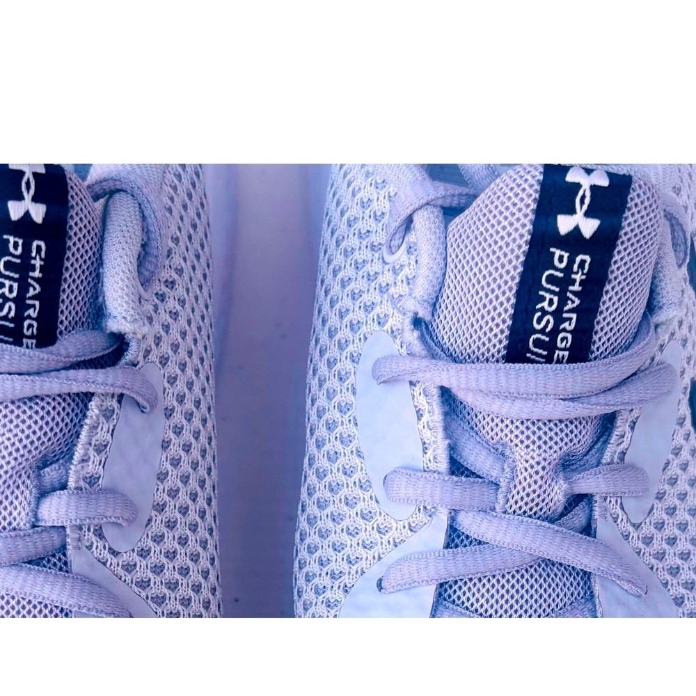 Under Armour Charged Pursuit 3 Women 6.5 Gray Running Shoes Mesh Sneaker - Picture 9 of 13